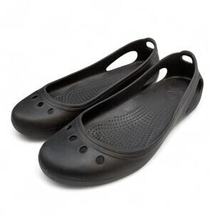 CROCS Women's Kadee Flats Slip-On Shoes Black - Size 8